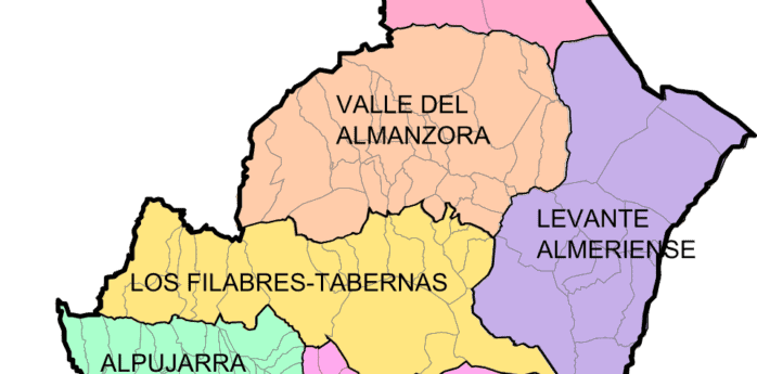 Mapa de Almeria